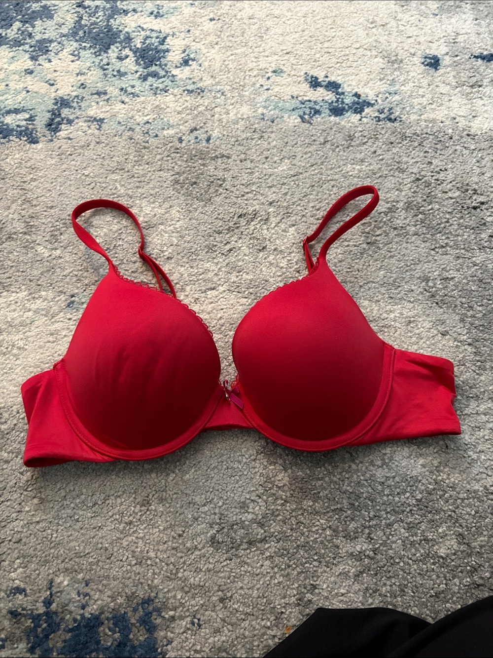 Victoria's Secret Red Padded T-Shirt Bra